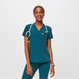 Figs Caribbean Blue scrub set